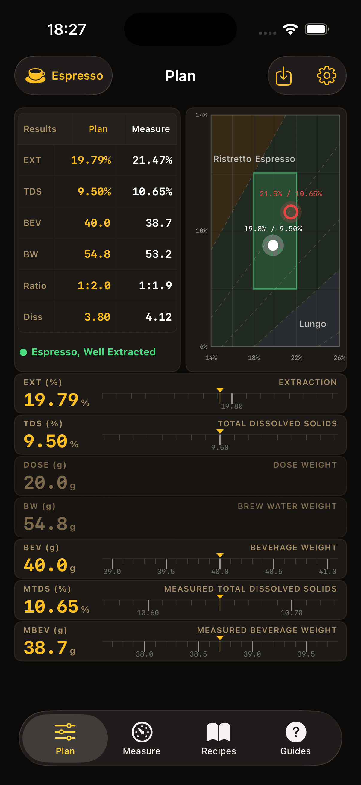 Plan tab screenshot